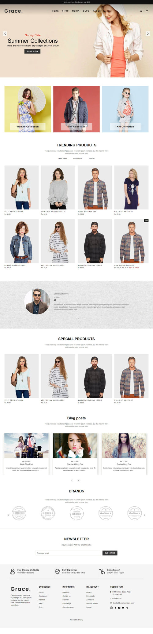 Gracylook Shopify Theme - gagantesting