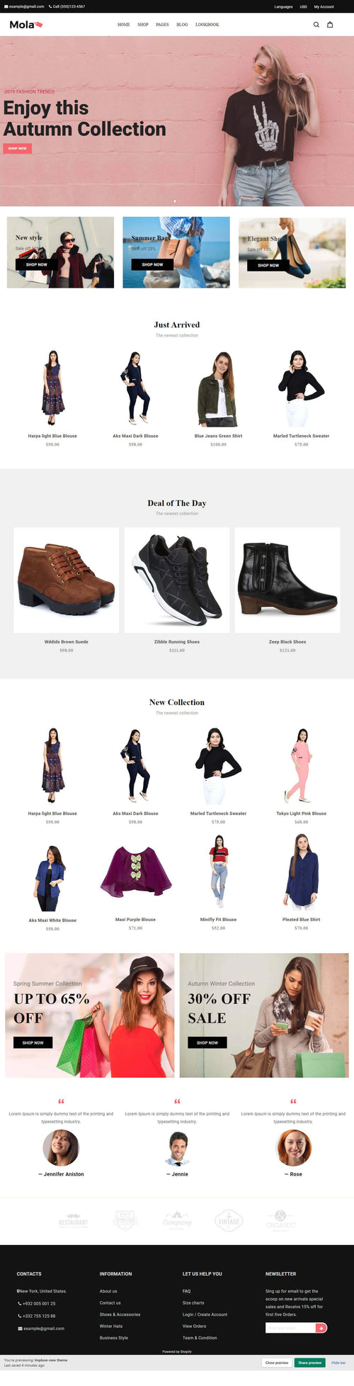 Mola Fashion Shopify Theme - gagantesting