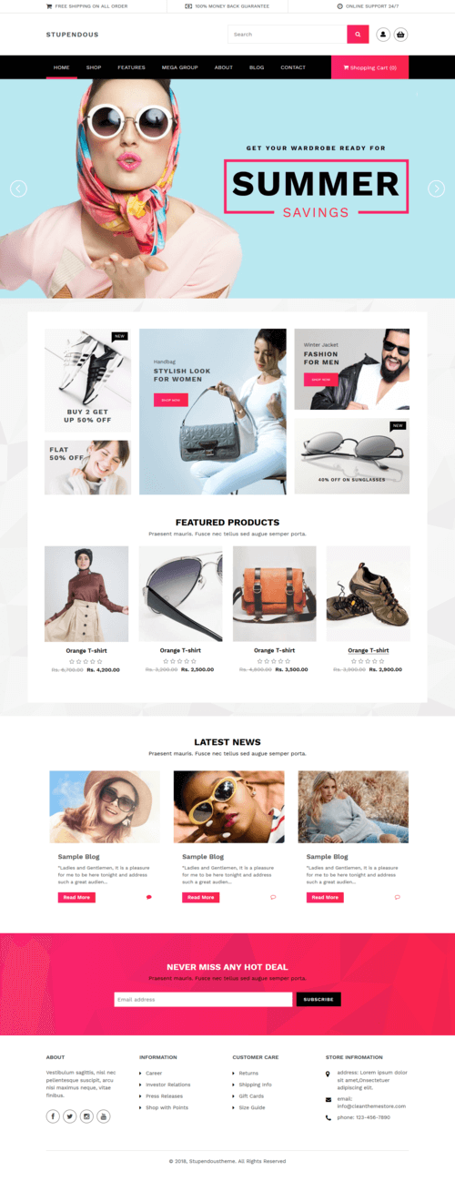 Stupendous Shopify Theme - gagantesting